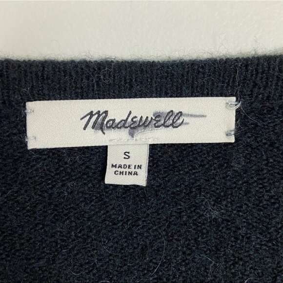 Madewell Colour Block Alpaca Wool Cardigan Knit Sweater Style AF533 Coziest Yarn - Picture 5 of 11